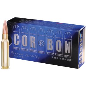 Corbon PM308S185 Ammo, Subsonic 308WIN, 185 Grain FMJ, 20 Rounds
