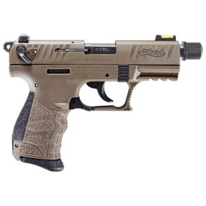 Walther P22Q .22LR 3.42 in FDE 10 Round Double Action Pistol