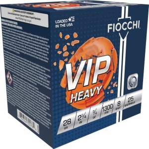 Fiocchi 28VIPH8 Exacta Target VIP Heavy 28Ga 2.75" 3/4oz 8Shot 25/Box