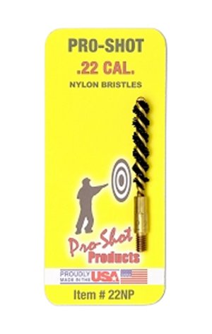 Pro-Shot 22NP Bore Brush .22 Cal Pistol #8-32 Thread Nylon Bristles...