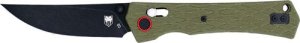 CobraTec CTLEGODG Legacy Bar Lock 3.5" G10 OD Green/Black D2 Blade