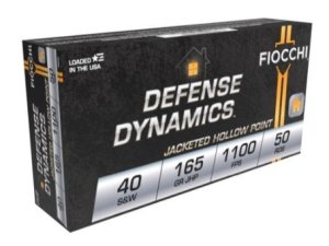 Fiocchi Extrema 40 S&W 165gr JHP Ammo - 50 Rounds Box Defense Dynamics