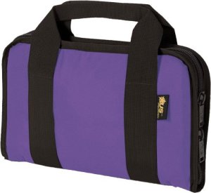 US Peacekeeper P21124 Attaché Pistol Case Purple 13.5"x9" 5 Mag Slots