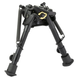 Harris S-BR2M-LOK Bipod 6-9 inch Black Aluminum Self-Leveling M-LOK