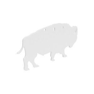 Birchwood Casey BC-47704 AR500 3/8In Bison Silhouette Target 22In White
