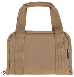 Allen 3642 Pistol Tote 11" FDE - Rugged, Lockable Case for Most Handguns