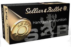 Sellier & Bellot SB38L .38 Special 158gr LFN Ammo 50 Rounds