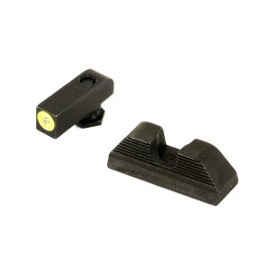 AmeriGlo UC Sight Fits Glock 42 and 43 LimeGreenLumi Outline Front GL-352