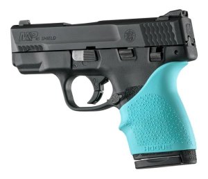 Hogue 18304 HandAll Beavertail Grip Sleeve S&W M&P Shield 45 Kahr P9/P40/CW9/CW40 Aqua