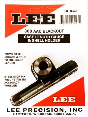 Lee Precision Case Length Gage and Shell Holder 300 Blackout 90443