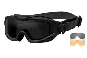 Wiley X Spear SP293B Goggles Matte Black Frame Smoke Gray Lens