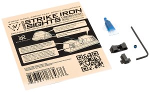 Strike Industries P320SIGHTSSTN Iron Sights Black for Sig Sauer P320