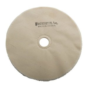 Brownells Loose Muslin Polishing Wheel 8" x 20-Ply 1" Arbor