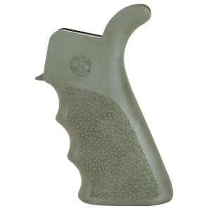 Hogue 15021 AR-15 Beavertail Grip with Finger Grooves OD Green