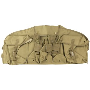 NcStar CVAKCR2921T AK Chest Rig Tan, Holds 6 AK Mags, Nylon, Belly Pouch