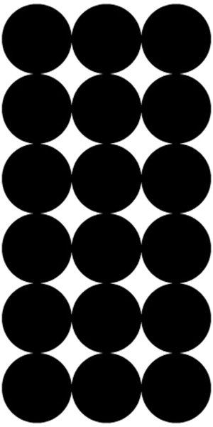 Pro-Shot P216 SplatterShot Repair Pasters Black 1" Self-Adhesive 216