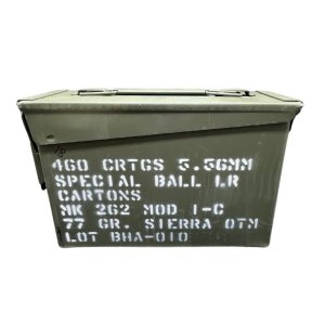 Black Hills 5.56mm MK262 Mod 1-C 77 Grain Open Tip Match (OTM) Ammo in Ammo Can, 460 Rounds
