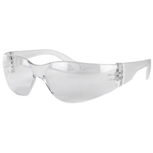 Radians MR0110ID Safety Glasses Clear Polycarbonate Dual Wraparound Lens