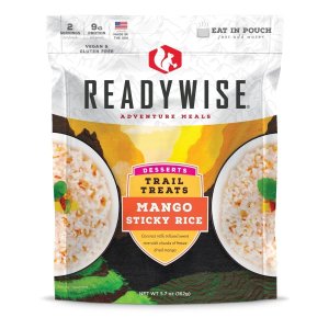 ReadyWise Trail Treats Mango Sticky Rice Freeze-Dried 5.7 oz Pouch