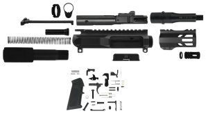 TacFire SSPK9MMLPK4 AR Build Kit 9mm 4.5 In Black MLOK Handguard