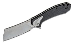 Kershaw 3455 Bracket Folding Knife 3.4 In Silver Blade Black Handle