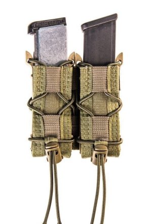 High Speed Gear 11PT02OD TACO Double Mag Pouch OD Green Nylon MOLLE