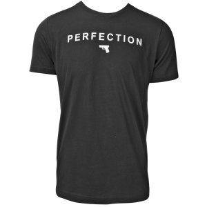 Glock AA75126 Perfection Pistol Black Cotton T-Shirt Large