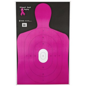 Action Target B-27E-NPT-100 Pink Silhouette Target 23x35 100 Pack