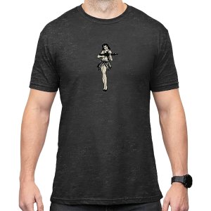 Magpul MAG1117-010-2XL Hula Girl CVC Charcoal Gray Cotton/Polyester Short Sleeve 2XL