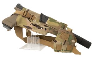 Cole-Tac Varmint Wrangler XL Chest Pistol Holder Multi-Cam Right Hand
