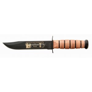 Ka-Bar Presentation Knife Stainless Steel Blade Leatherette Sheath