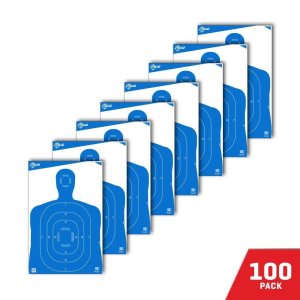 Allen EZ-Aim Silhouette Paper Shooting Targets 23W x 35H Blue 100/ct