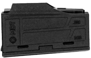 MDT 105089BLK Polymer AICS Magazine 308/6.5 Creedmoor 3rd Flush BLK