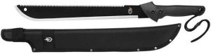 GERBER Gator Machete 18" Saw / 15" Plain Edge Nylon Sheath