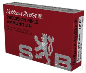 Sellier & Bellot SB3006D 30-06 Springfield 168gr HPBT Ammo 20 Rounds