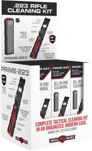 Real Avid Prime 223 Rifle Cleaning Kit 12PC Bore Brush Set