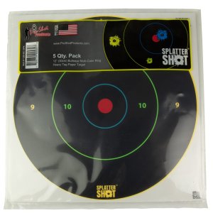 Pro-Shot 12 Bullseye Multi-Color Rings on Heavy Tag Paper 5/ct