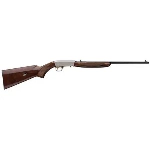 Browning SA-22 22 LR 11+1 19.375" Polished Blued Octagon Barrel, Satin Nickel Scroll Engraved Steel Receiver, Grade II/III Gloss Black Walnut Stock, Tubular Magazine, Optics Ready