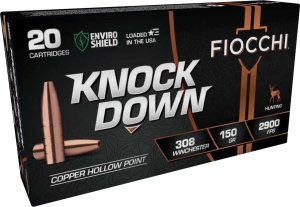Fiocchi 308CHB .308 Win 150gr HP Knock Down Enviro Shield 20rd