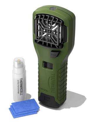 Thermacell MR300G Portable Mosquito Repeller Olive 15ft 12hr Protection