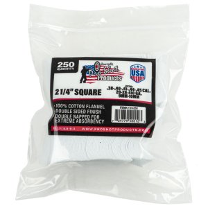 PRO-SHOT PRODUCTS Patches 38-45Cal/20-410 Ga 2.25" 250/Pack Bag (21/4-250)