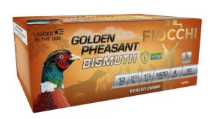 Fiocchi Golden Pheasant 12 GA. 2.75In Bismuth #4 1.25oz