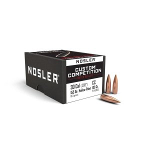 Nosler Custom Competition Bullets .30 Cal 155 Gr HPBT 100 Count