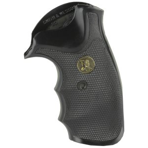 Pachmayr 03249 Gripper Grip Checkered Black Rubber for S&W J Frame