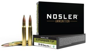 Nosler 40036 E-Tip 30-06 Springfield 168 Grain Lead-Free Ammunition
