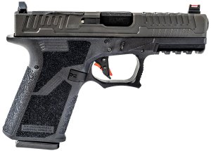 Faxon Firearms FX19P 9mm 15+1 Black DLC Optic Cut Slide, Polymer Frame