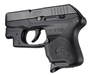 Hogue 18110 HANDALL Hybrid Grip Sleeve Ruger LCP Crimson Trace Black