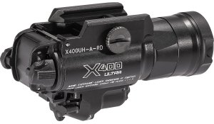 SureFire X400UH-A-RD 1000 Lumen LED Red Laser Weapon Light Black Anodized