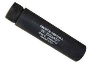 Guntec USA AR10 Fake Suppressor 5.5 In 5/8x24 Black Aluminum