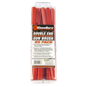 KleenBore UT221-RED-20PK Double End Nylon Brush 20 Pack Red